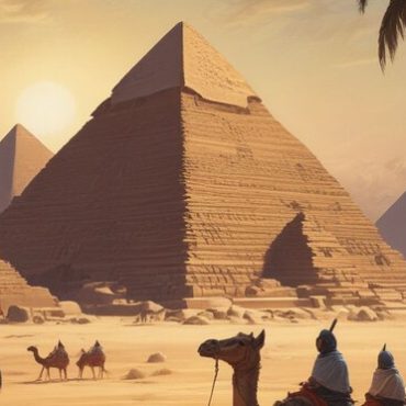 The Boundless Pyramid in Egypt Representing the Seven Wonders of the Ancient World