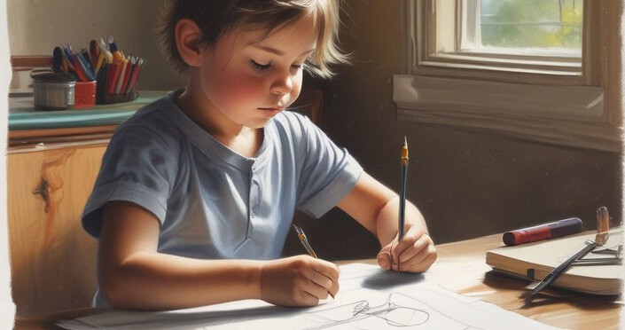 Visual Language of a Child Drawing