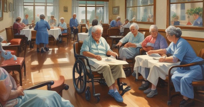 What are the economic factors that make long-term care facilities unique compared to a hospital?