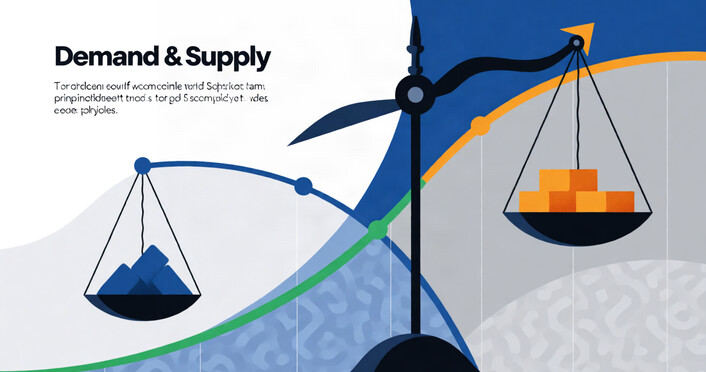 The effects demand and supply have on market equilibrium and determination of price.