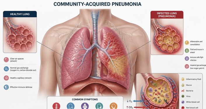 Core Measures of Nursing Care Plan of Community-Acquired Pneumonia