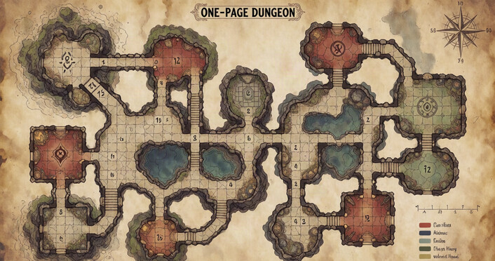 Texts for the one-page Dungeon genre