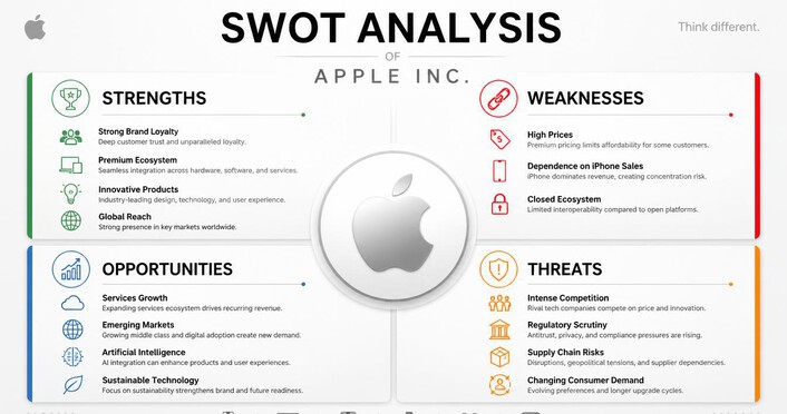 SWOT analysis of Apple Inc: Corporate structure strengths